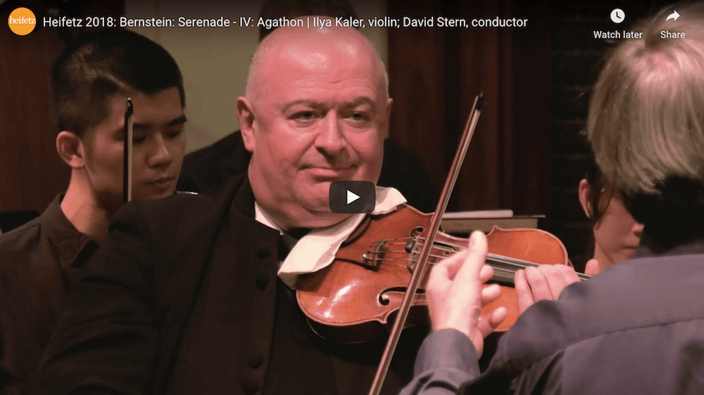 heifetz faculty members perform Bernstein’s Serenade