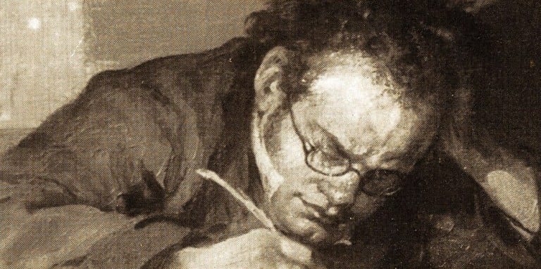 drawing of Franz Schubert