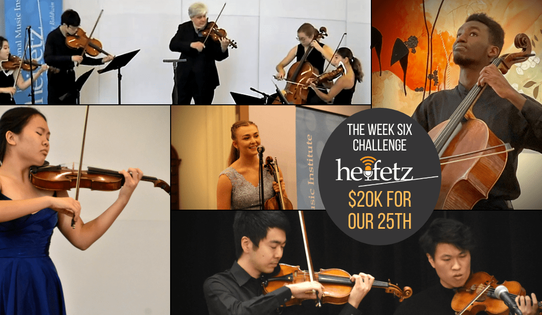 The Week Six Challenge: $20K for our 25th