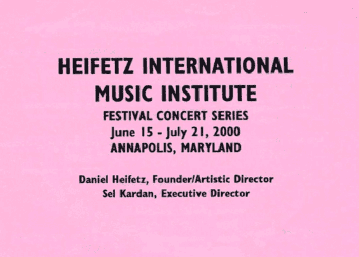 2000 Concert Programs